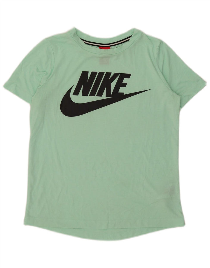 T-shirt grafica da donna Nike Top UK 10 piccola verde poliestere