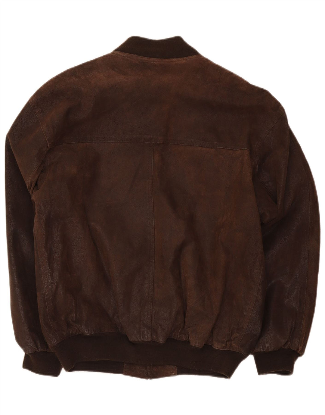 Giacca bomber in pelle da uomo vintage IT 48 Marrone medio