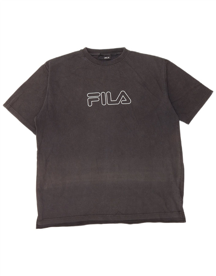 Maglietta grafica da donna Fila Top UK 16 grande nera