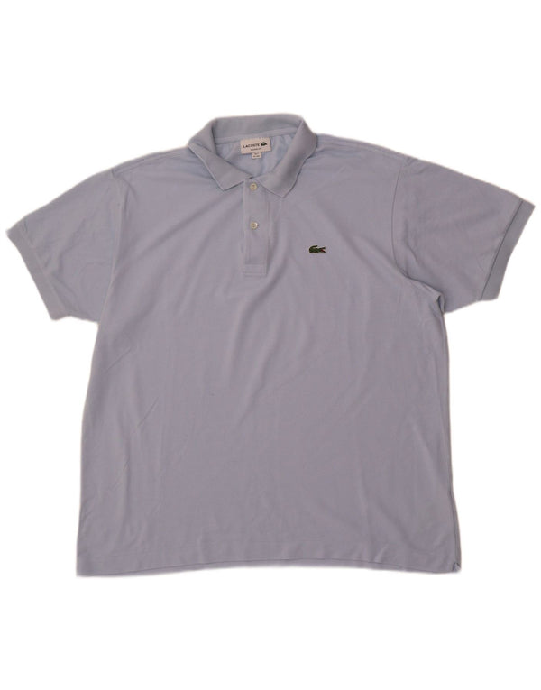 Polo Lacoste da uomo vestibilità classica taglia 7 2XL cotone blu