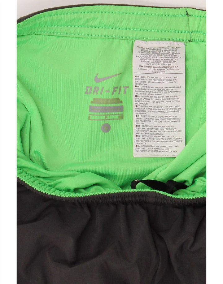 Pantaloncini sportivi regolari da uomo Nike Small Grey Colourblock in poliestere sportivo