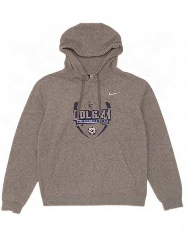 Maglia da calcio con cappuccio da donna Nike Colgan Girls UK 14 grigio medio chiazzato