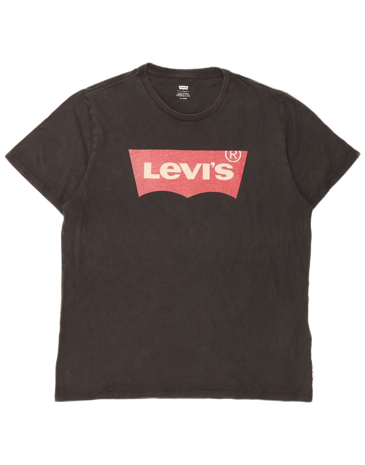 T-shirt grafica da uomo Levi's Top XL in cotone nero