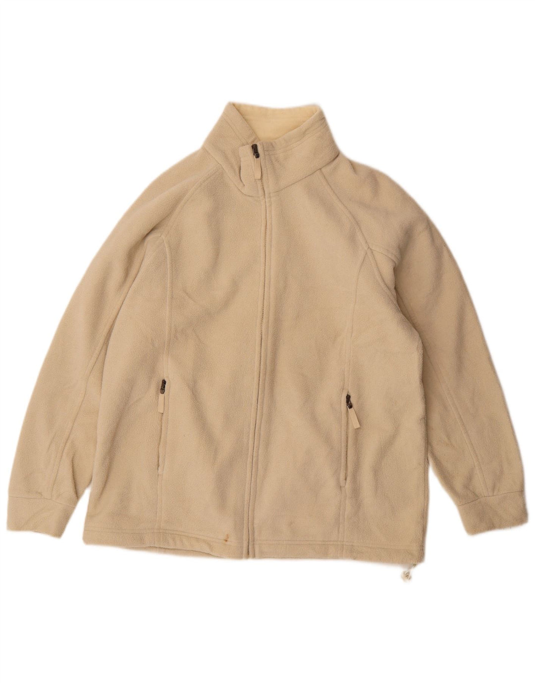 Giacca in pile da donna Marks & Spencer UK 14 Large Beige Poliestere
