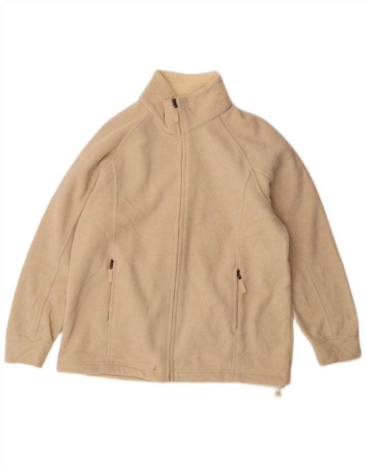 Giacca in pile da donna Marks & Spencer UK 14 Large Beige Poliestere