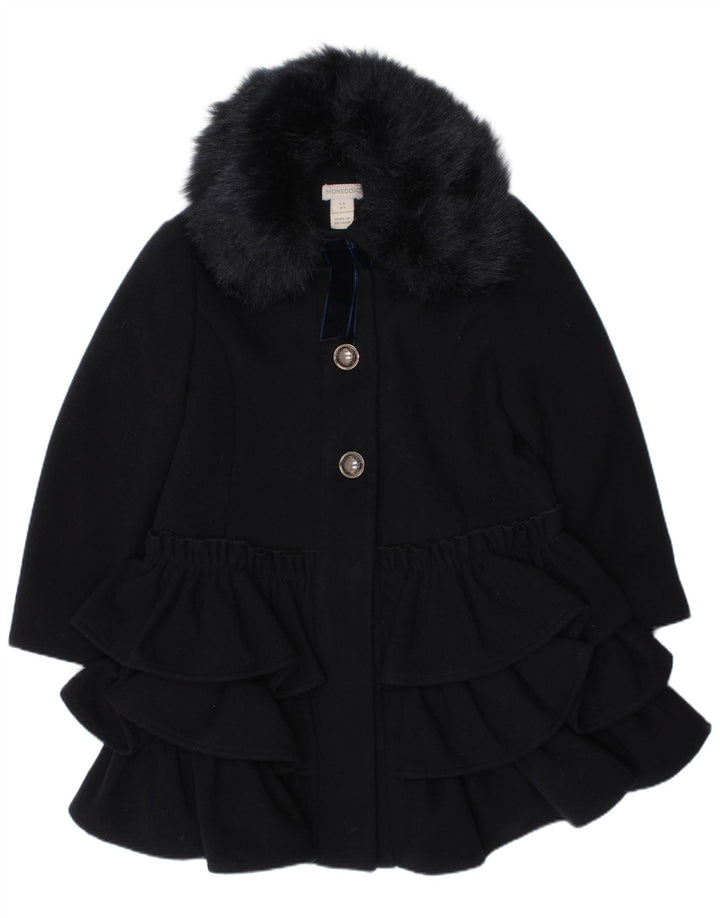 Cappotto per ragazze Monsoon 5-6 anni in poliestere blu navy