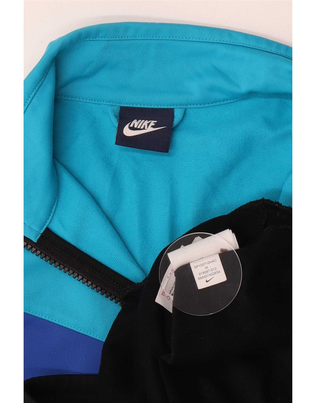 Giacca superiore della tuta da ragazzo Nike 10-11 anni blocco colore nero medio