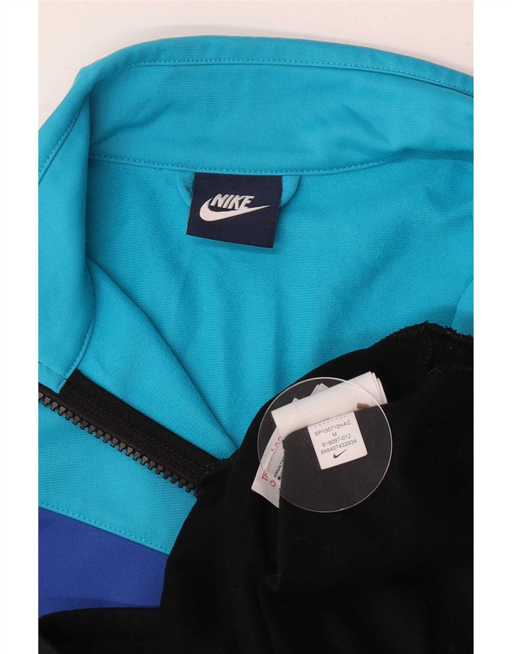Giacca superiore della tuta da ragazzo Nike 10-11 anni blocco colore nero medio