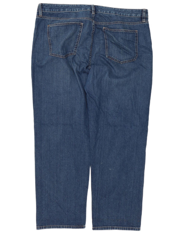 Jeans Boyfriend Tapered da donna Marks & Spencer UK 20 2XL W40 L31 Blu navy