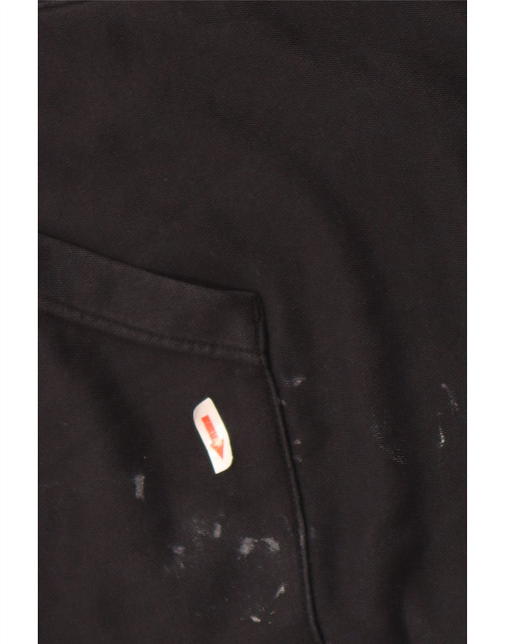 Felpa con cappuccio e zip da uomo Nike 2XL cotone nero