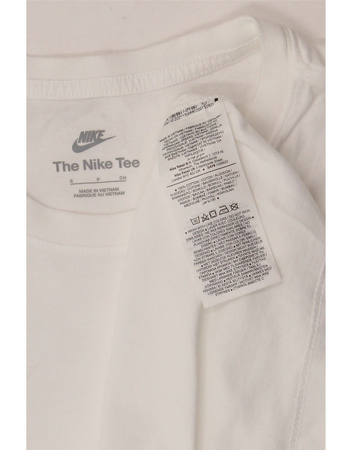 T-shirt Nike da uomo Top Small in cotone bianco