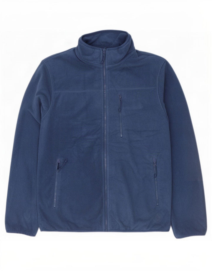 Giacca in pile da uomo Marks & Spencer UK 38 Poliestere blu medio