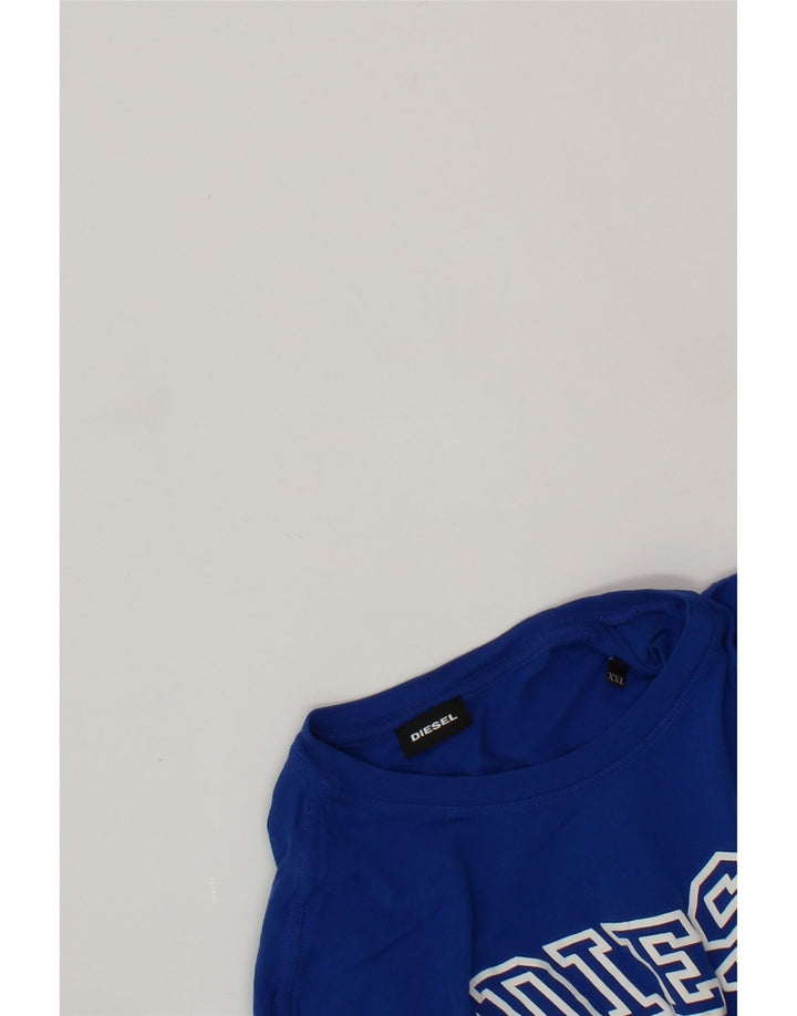 DIESEL Boys Graphic T-Shirt Top 15-16 Years 2XL Blue Vintage Diesel and Second-Hand Diesel from Messina Hembry 