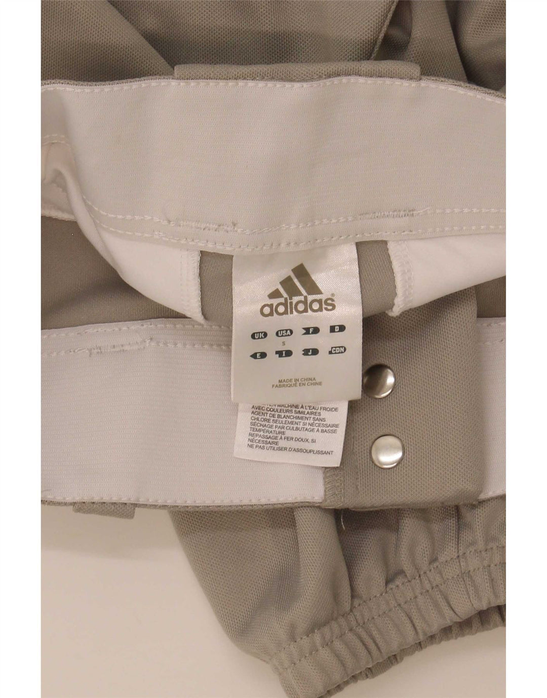 Pantaloni da tuta Adidas Capri da ragazzo, pantaloni da jogging, 8-9 anni, piccoli, in poliestere grigio