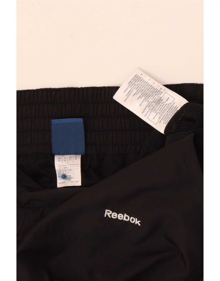 Pantaloni da tuta Reebok da donna UK 12 Medium Nero Poliestere