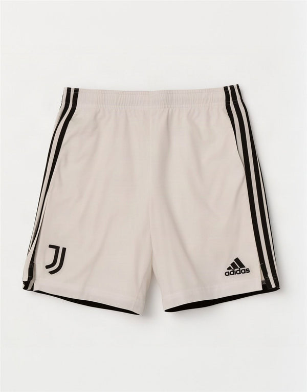 Pantaloncini sportivi Adidas da uomo Juventus, poliestere bianco medio