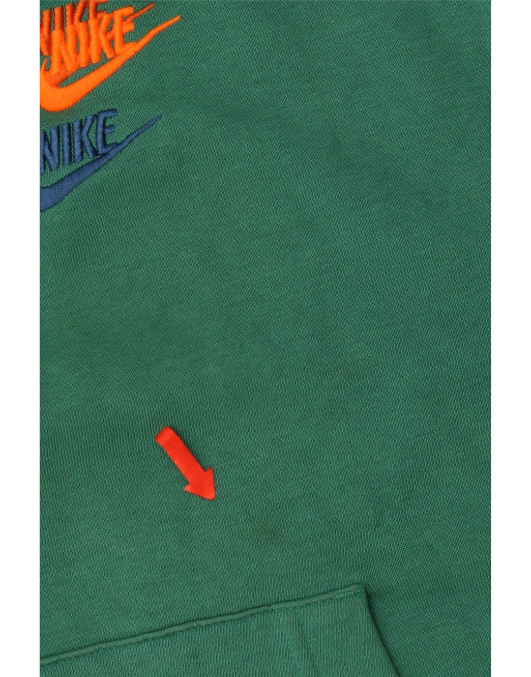 Felpa con cappuccio da uomo Nike in cotone verde medio