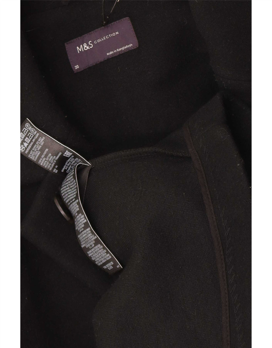 Soprabito da donna Marks & Spencer UK 20 2XL poliestere nero