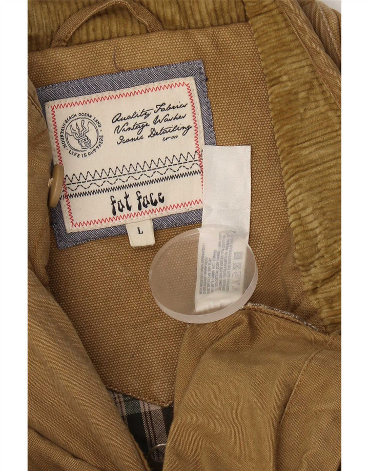 Giacca militare da uomo Fat Face UK 40 grande cotone beige