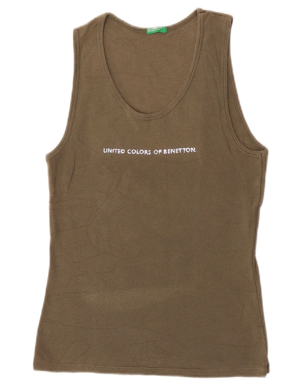 Canotta grafica da donna Benetton UK 8 Small Khaki