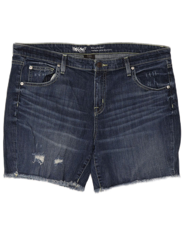 MOSSIMO Womens Boyfriend Denim Shorts US 16 XL W40 Blue Cotton
