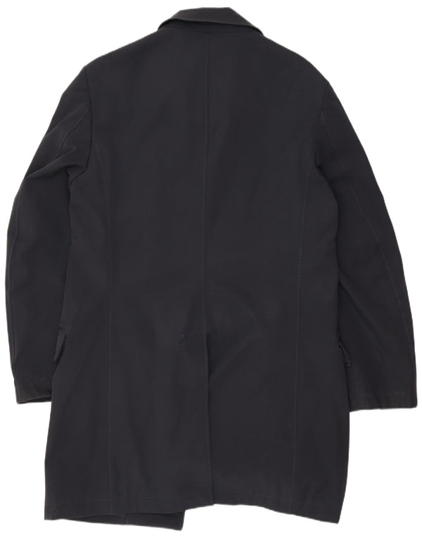 Cappotto da uomo Fay UK 38 medio blu navy poliestere classico