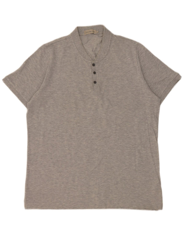 T-shirt da uomo Calvin Klein Jeans Top XL in cotone grigio