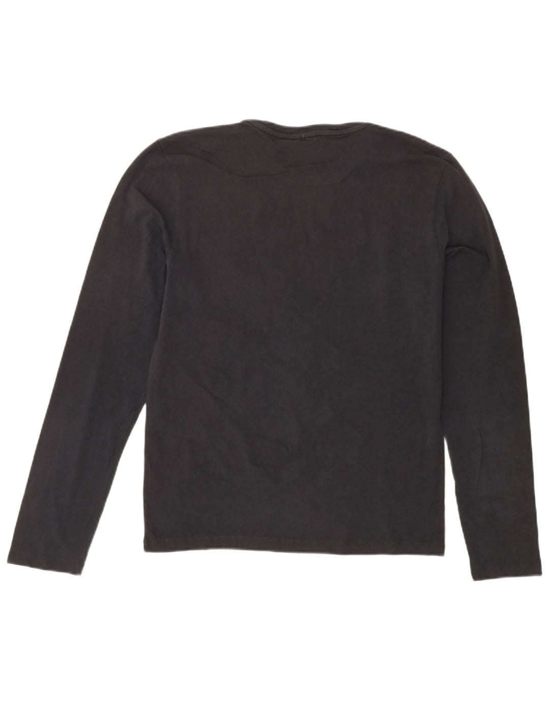 LEE Womens Top Long Sleeve UK 16 Large Black Cotton