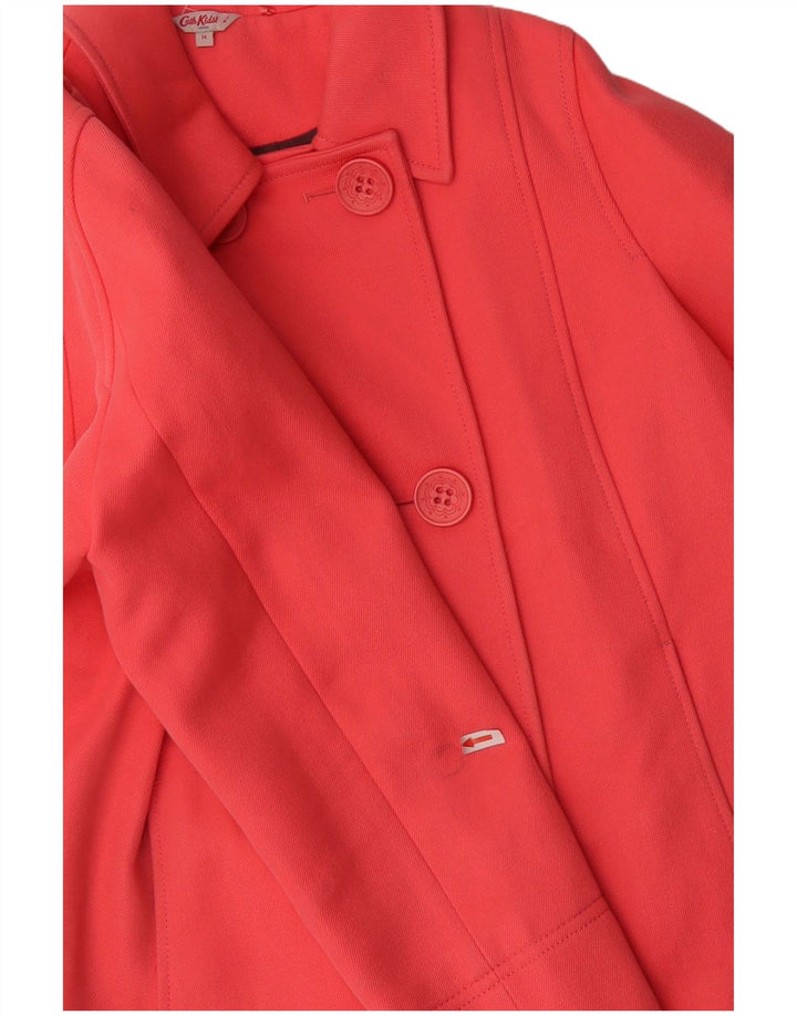 Cappotto da marinaio doppio petto da donna Cath Kidston UK 14 grande cotone rosa