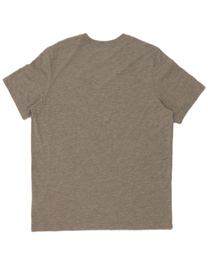 T-shirt grafica Nike Dri Fit da uomo, grande, in poliestere grigio