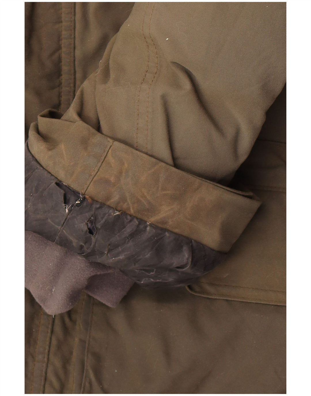 Giacca parka imbottita con cappuccio da uomo The North Face UK 40 Large Khaki Winter