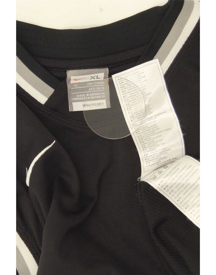Canotta Nike da ragazzo, 13-14 anni, XL, poliestere a righe nere