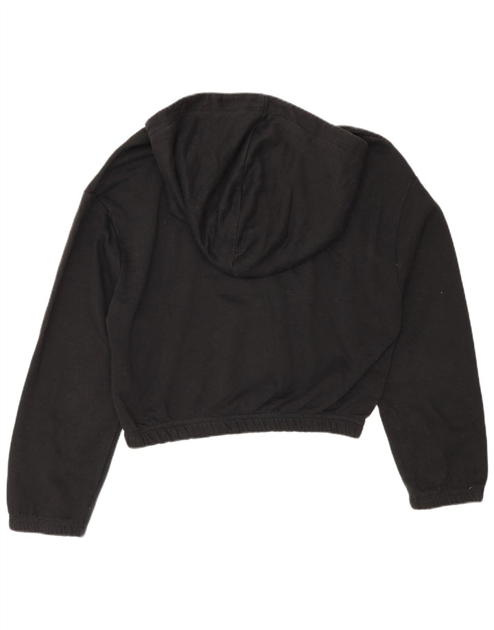 Maglione corto con cappuccio da donna Zara UK 14 medio nero