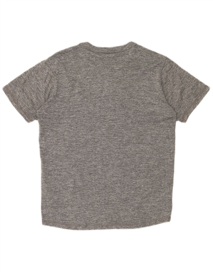 T-shirt da uomo Puma Top Small in poliestere chiazzato grigio