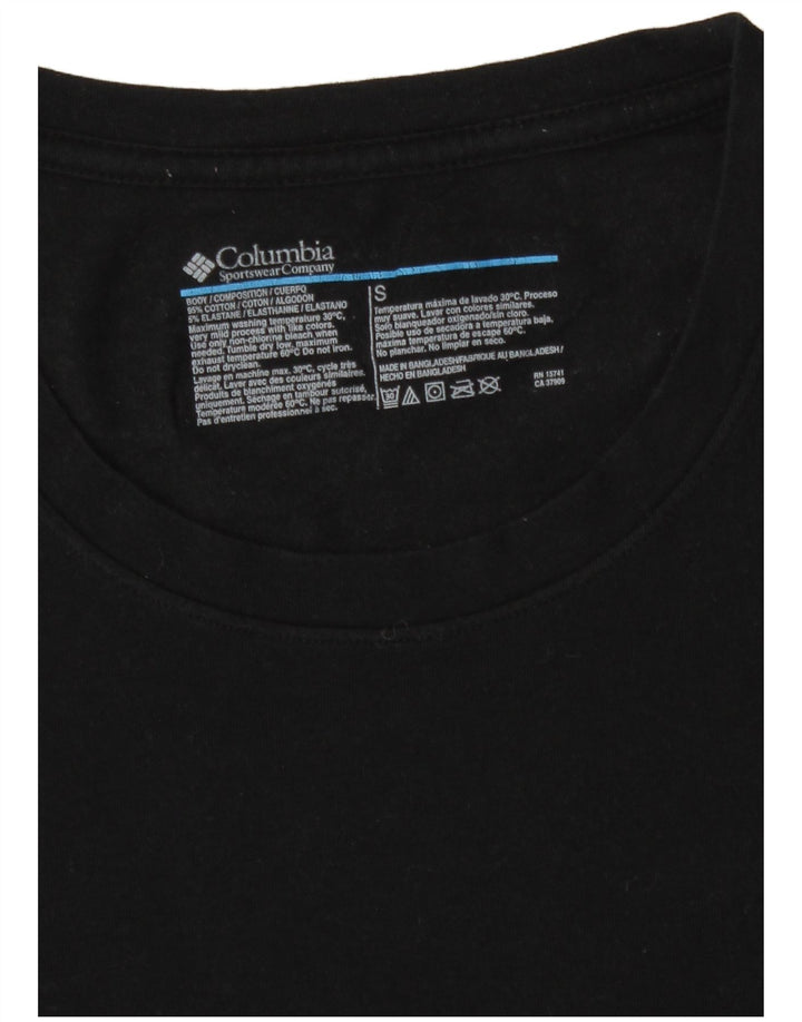 T-shirt da uomo Columbia Top Small in cotone nero