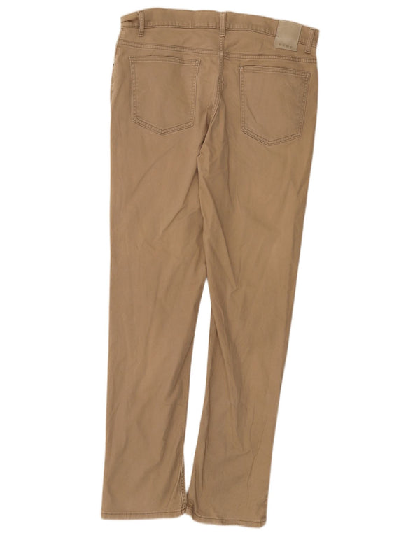 Pantaloni casual slim da uomo Dkny W34 L32 in cotone beige