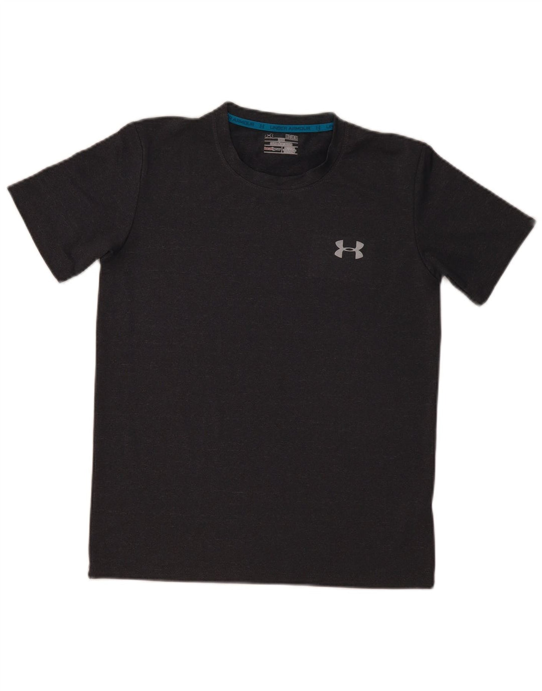 T-shirt Heat Gear da uomo UNDER ARMOUR Top in poliestere grigio medio