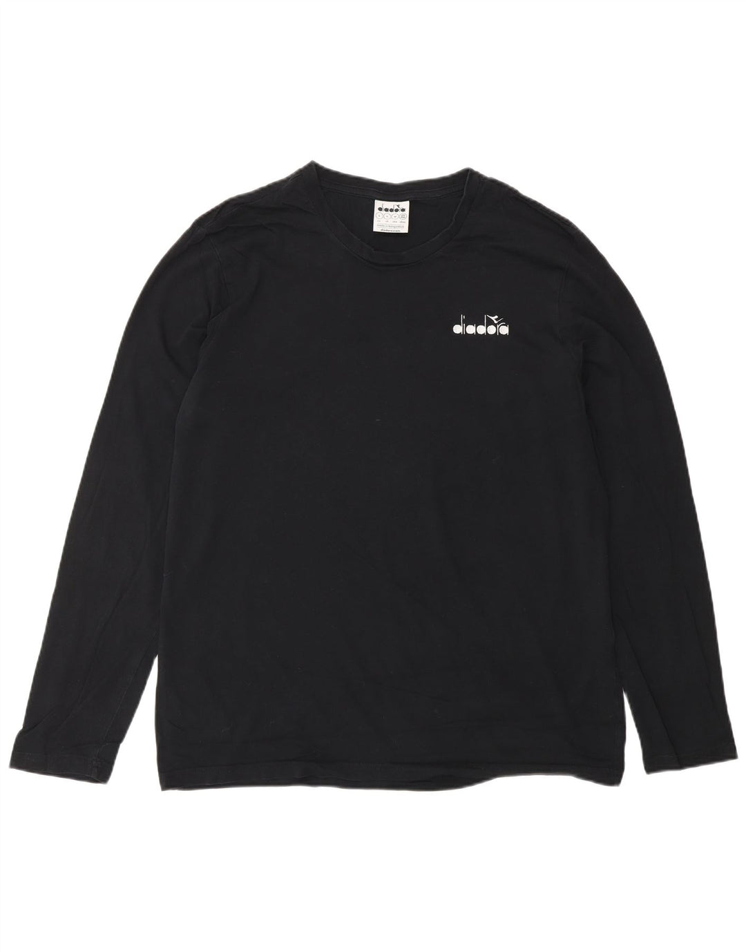 DIADORA Top Uomo Manica Lunga Large Nero