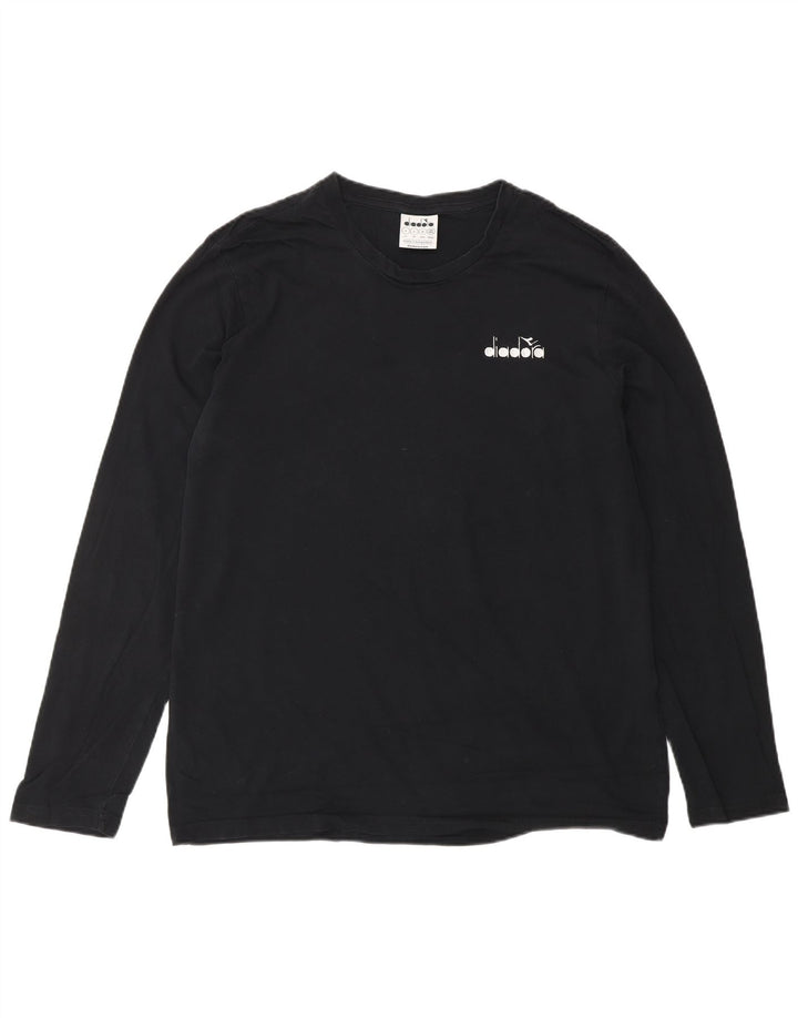 DIADORA Top Uomo Manica Lunga Large Nero