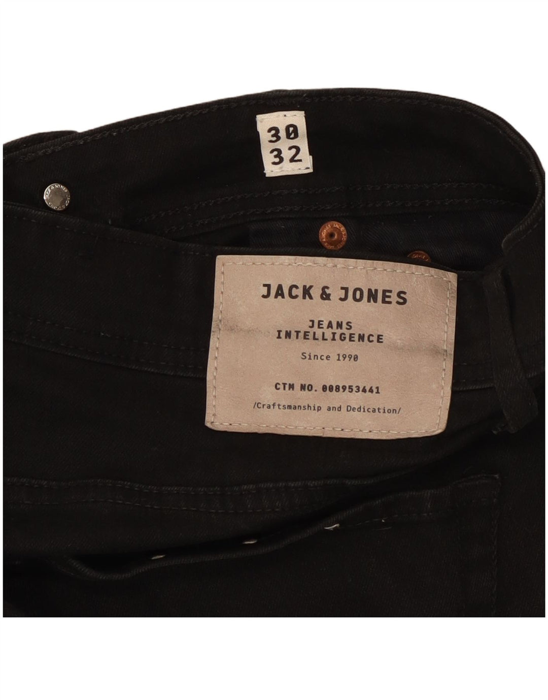 Jack & Jones Uomo Tim W30 L32 Cotone Nero