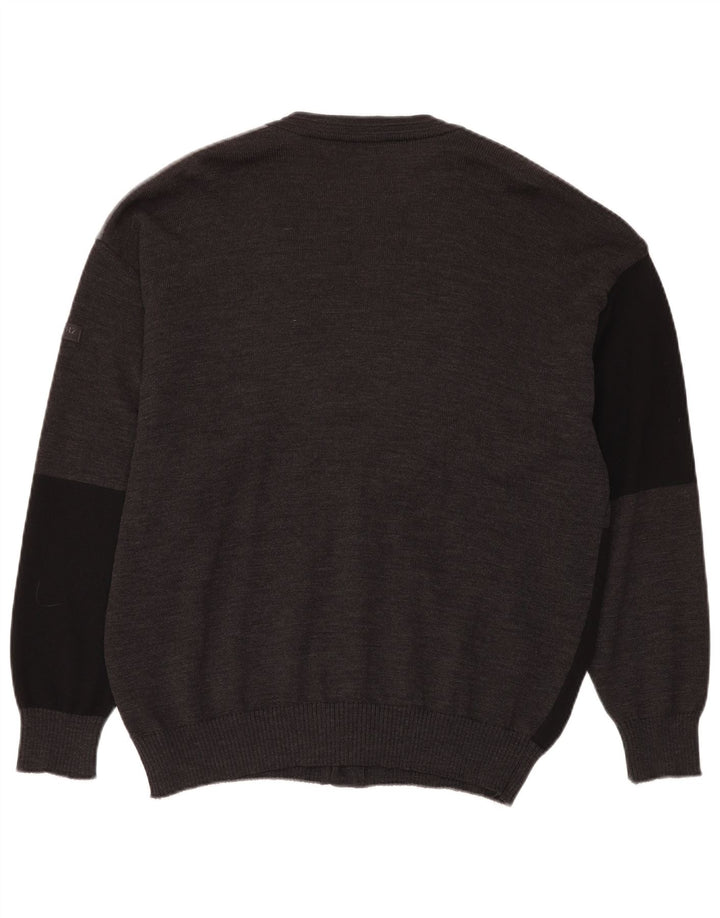 Maglione cardigan da uomo Marz Lana nuova geometrica grigia grande