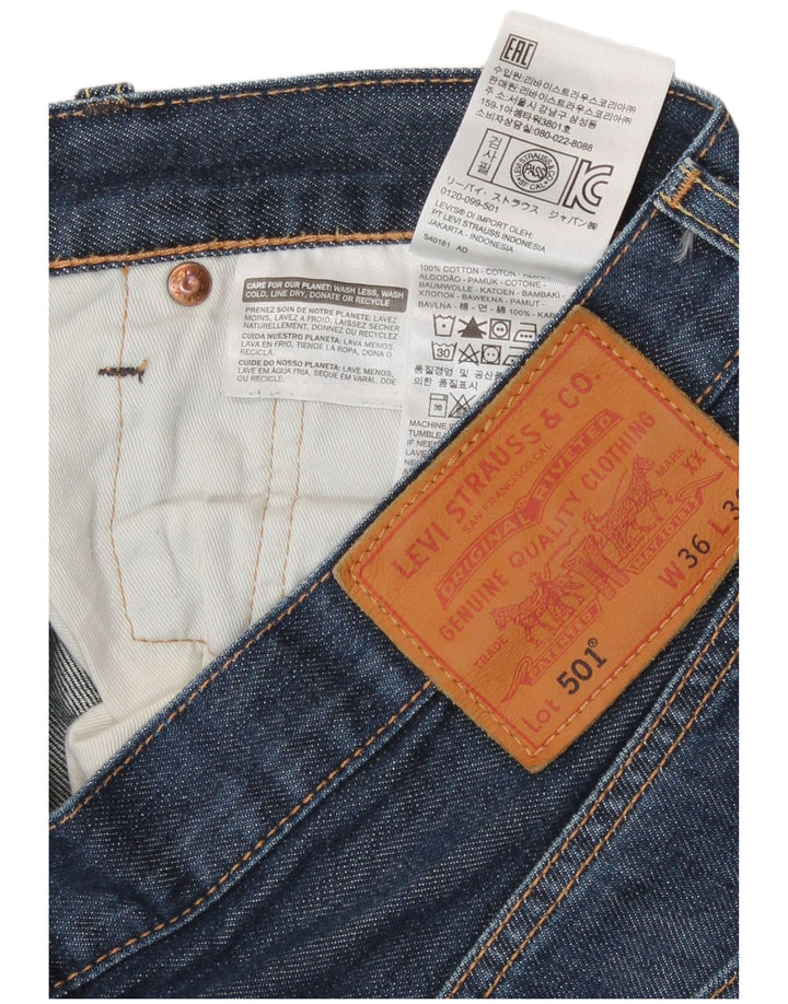 Levi's Uomo 501 Jeans dritti W36 L30 Cotone Blu