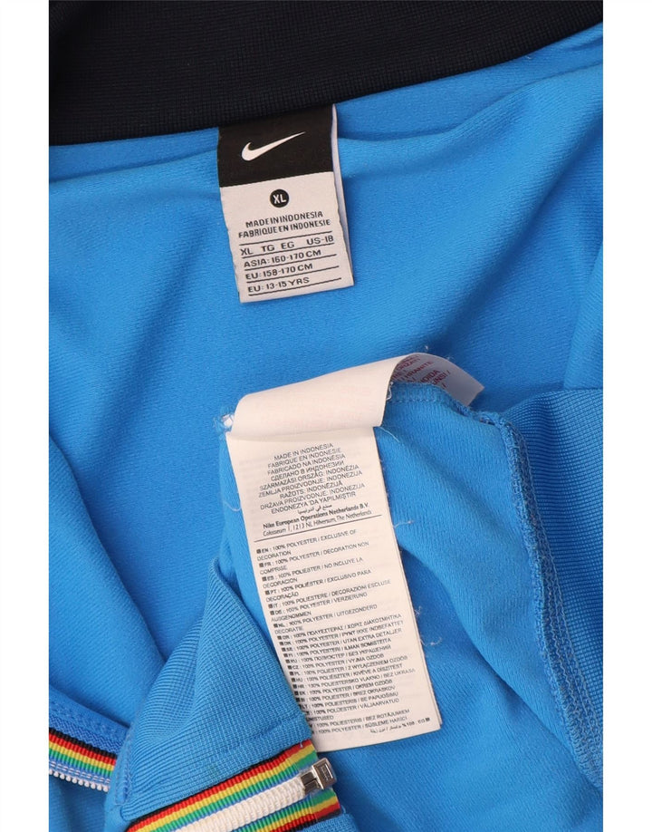 Giacca da ginnastica grafica da ragazzo Nike 13-14 anni XL blu poliestere