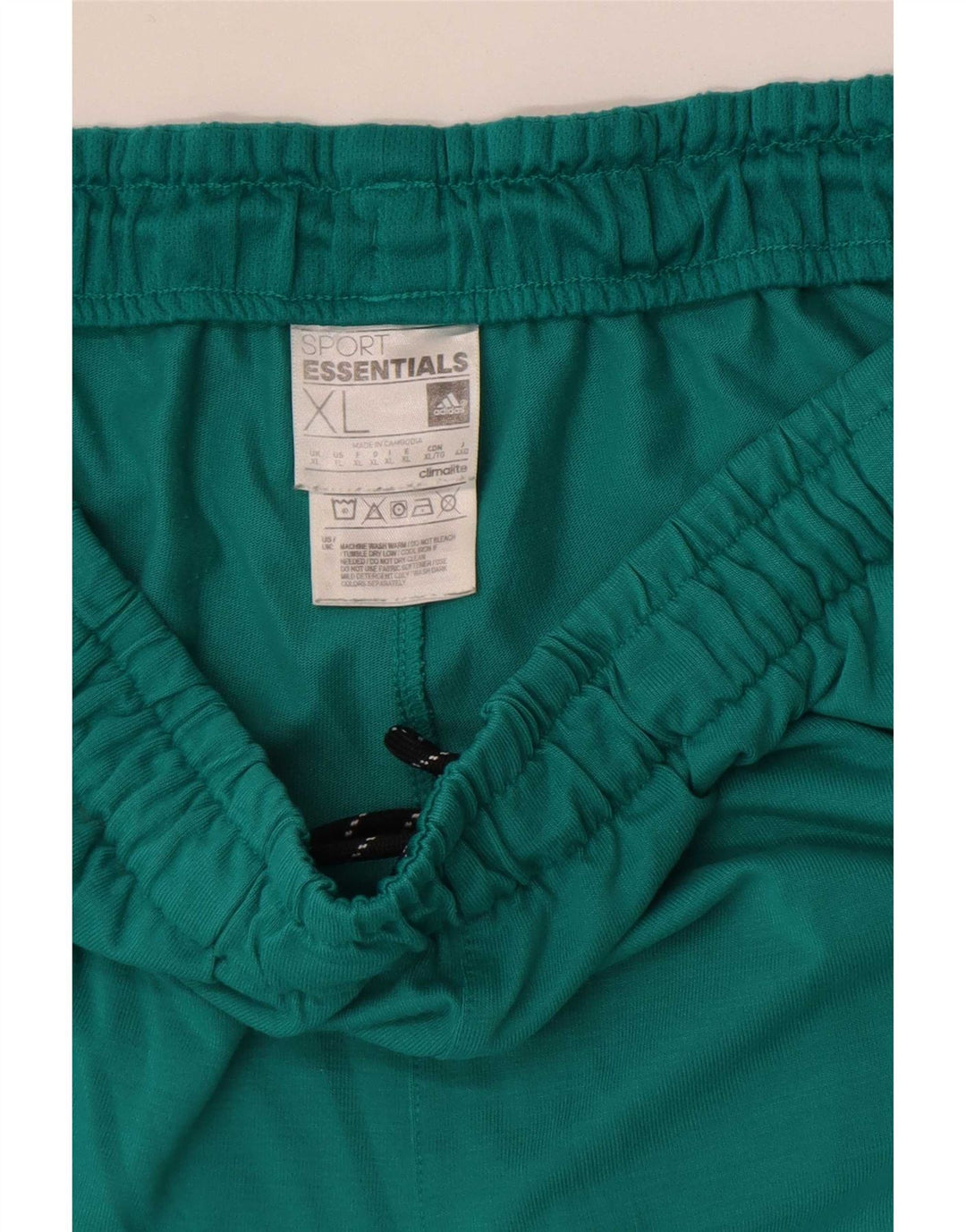 Pantaloncini sportivi Adidas Climalite da uomo XL verde poliestere
