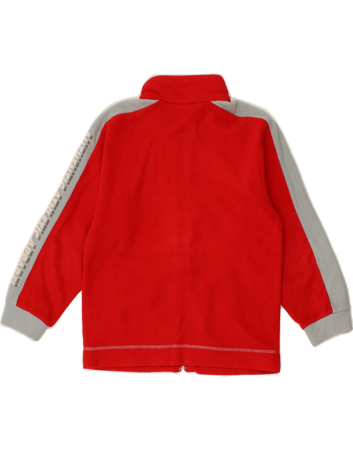 CHAMPION Boys Fleece Jacket 7-8 Years Small Red Colourblock Polyester Vintage Champion and Second-Hand Champion from Messina Hembry 