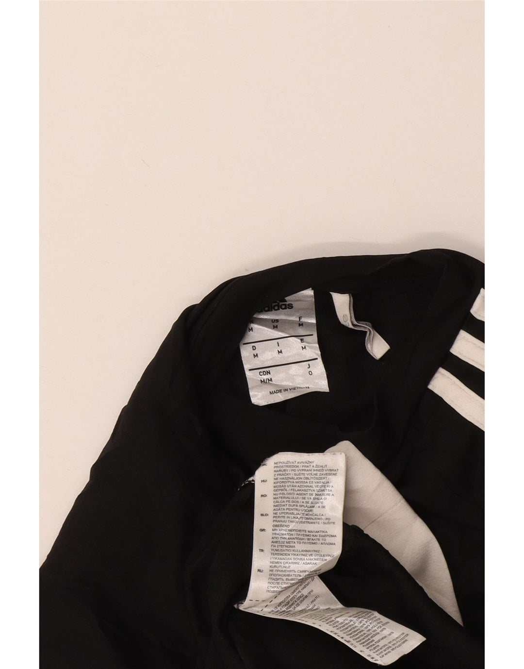 T-shirt Adidas Climalite da uomo Top in poliestere color block medio nero