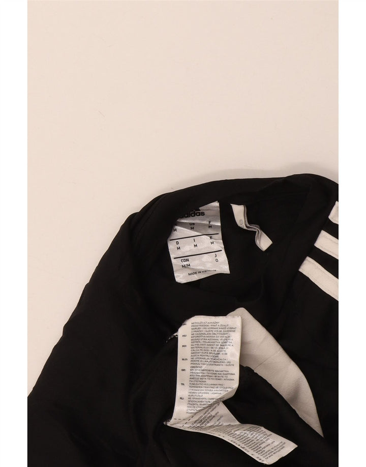 T-shirt Adidas Climalite da uomo Top in poliestere color block medio nero