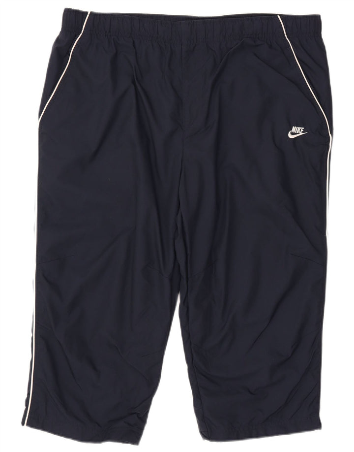 Pantaloni da tuta Nike Capri da uomo XL in nylon blu navy
