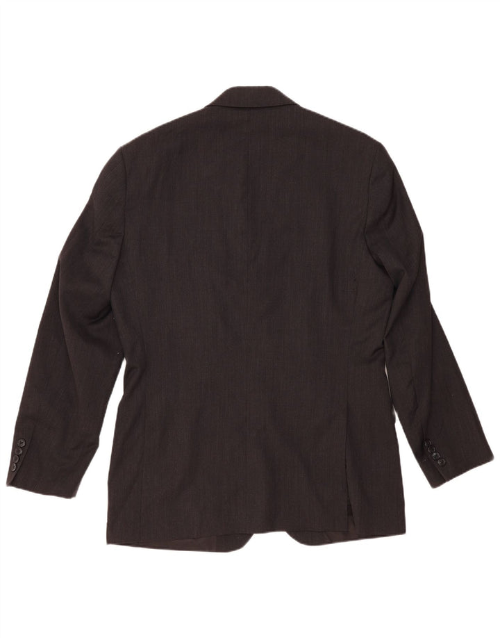 Giacca blazer a 2 bottoni da uomo Tommy Hilfiger UK 40 grande lana grigia classica
