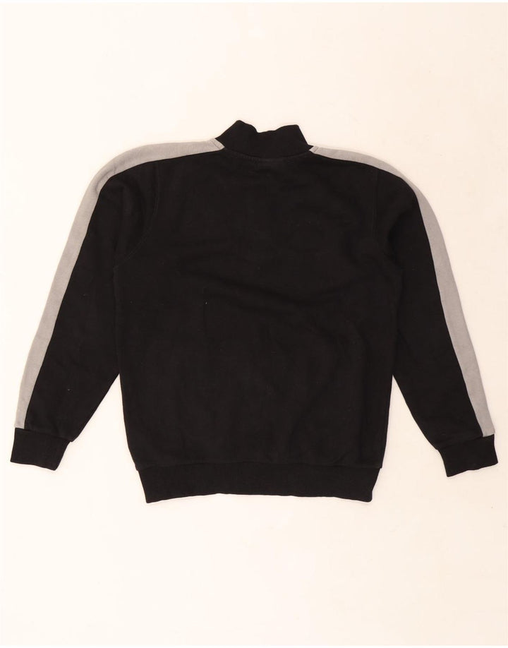 Felpa Ellesse da bambino con zip e collo, 12-13 anni, color block nero